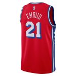 NBA unisex philadelphia 76ers joel embiid jordan brand red swingman jersey – statement edition Collection - Official Jerseys & Hats | NBA Store