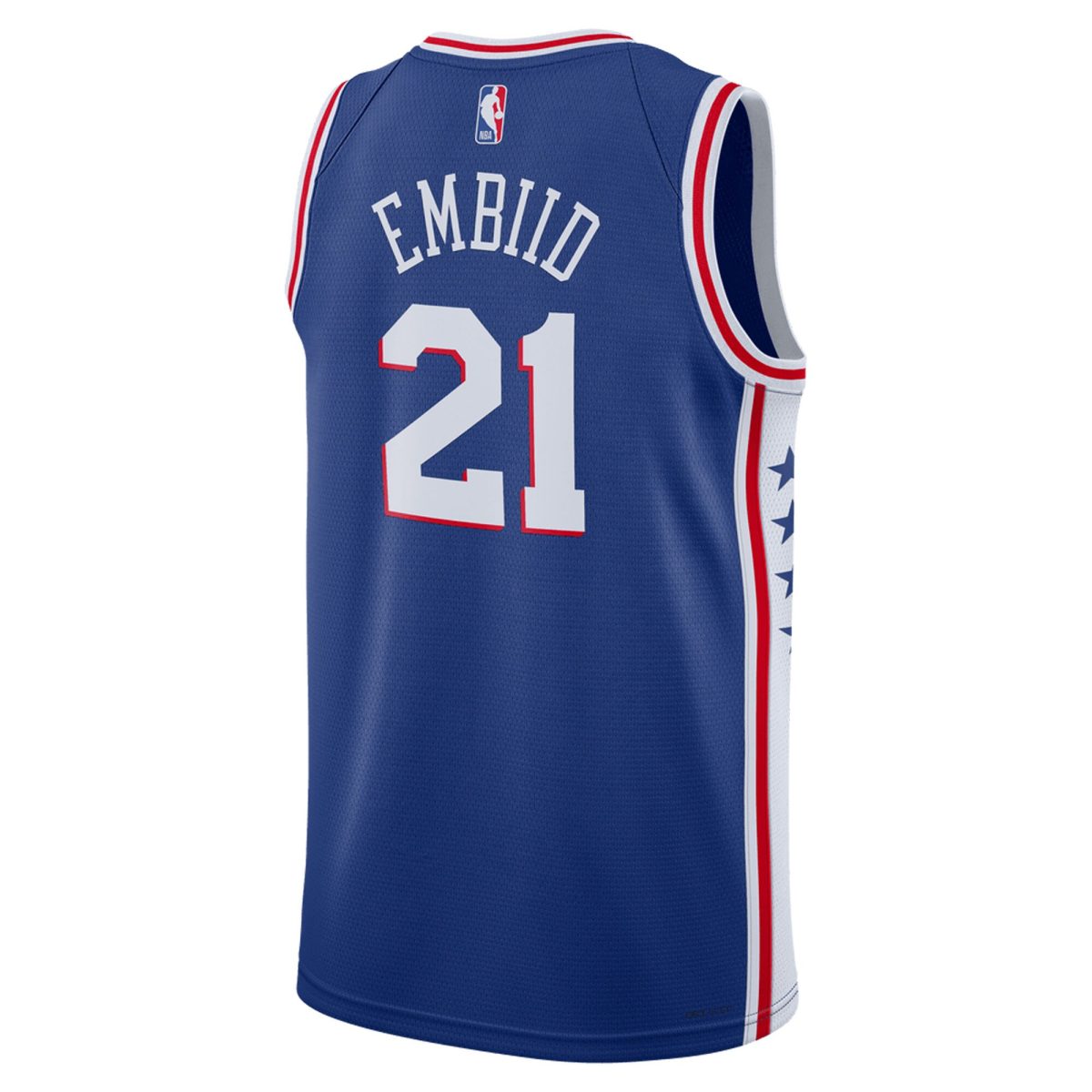 NBA unisex philadelphia 76ers joel embiid nike royal swingman jersey – icon edition Collection - Official Jerseys & Hats | NBA Store