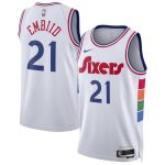 NBA unisex philadelphia 76ers joel embiid nike white 202425 swingman player jersey – city edition Collection - Official Jerseys & Hats | NBA Store