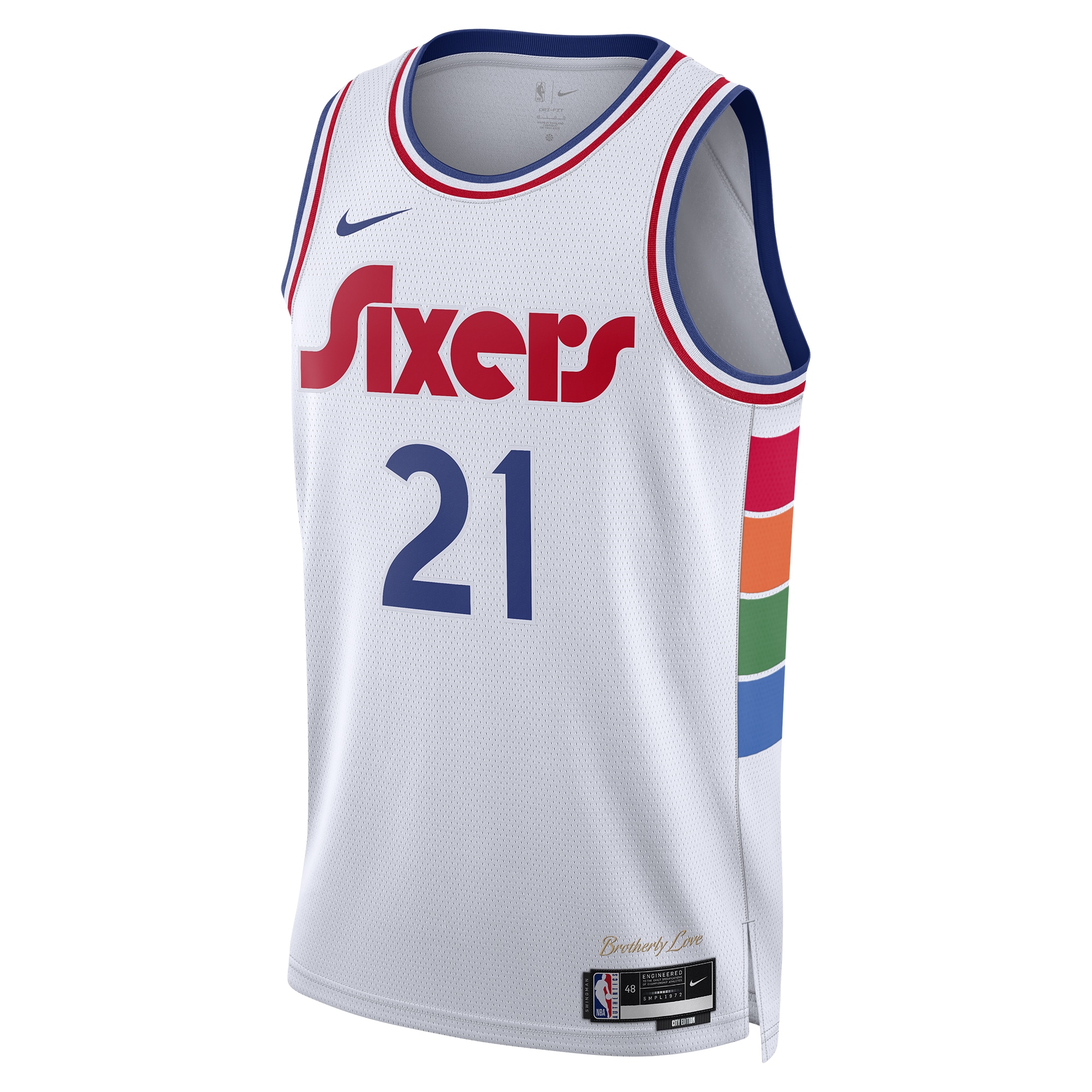 NBA unisex philadelphia 76ers joel embiid nike white 202425 swingman player jersey – city edition Collection - Official Jerseys & Hats | NBA Store