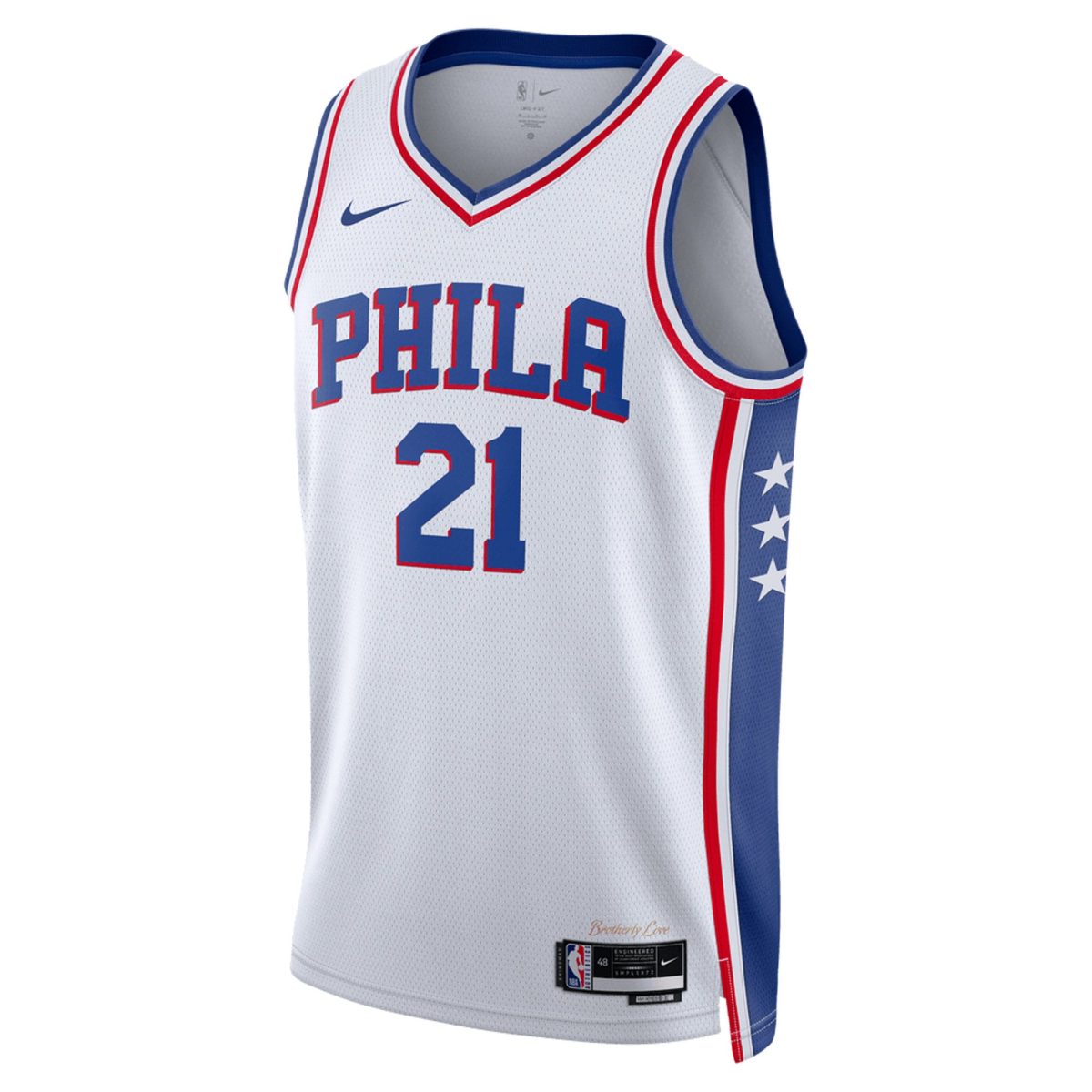NBA unisex philadelphia 76ers joel embiid nike white swingman jersey – association edition Collection - Official Jerseys & Hats | NBA Store