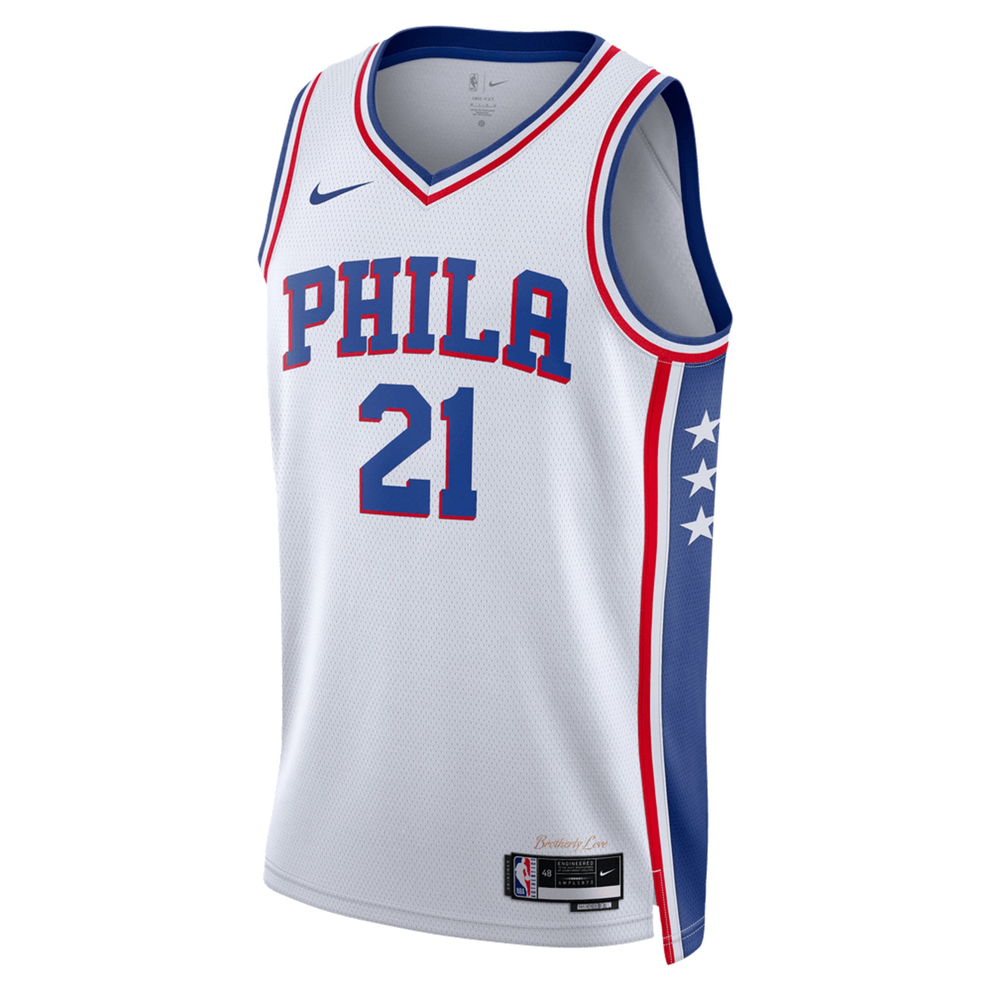 NBA unisex philadelphia 76ers joel embiid nike white swingman jersey – association edition Collection - Official Jerseys & Hats | NBA Store