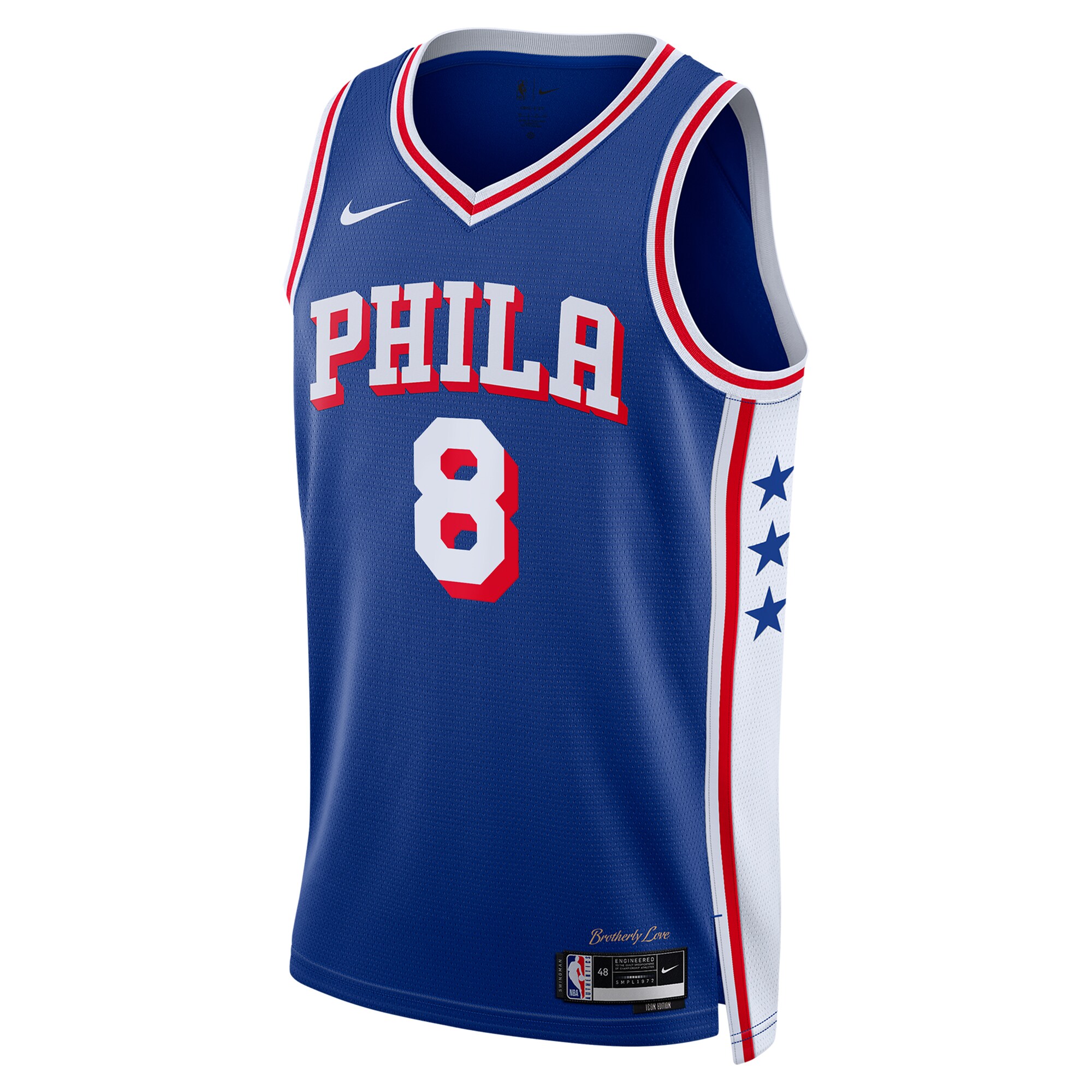 NBA unisex philadelphia 76ers paul george nike royal 2024 offseason addition nike swingman jersey Collection - Official Jerseys & Hats | NBA Store