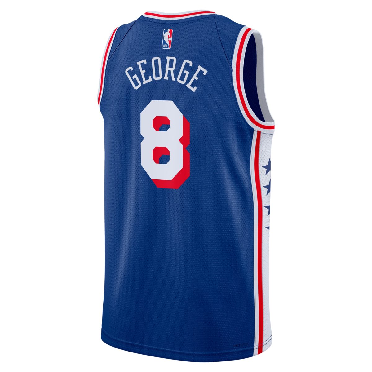 NBA unisex philadelphia 76ers paul george nike royal 2024 offseason addition nike swingman jersey Collection - Official Jerseys & Hats | NBA Store