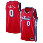 NBA unisex philadelphia 76ers tyrese maxey jordan brand red swingman jersey – statement edition Collection - Official Jerseys & Hats | NBA Store