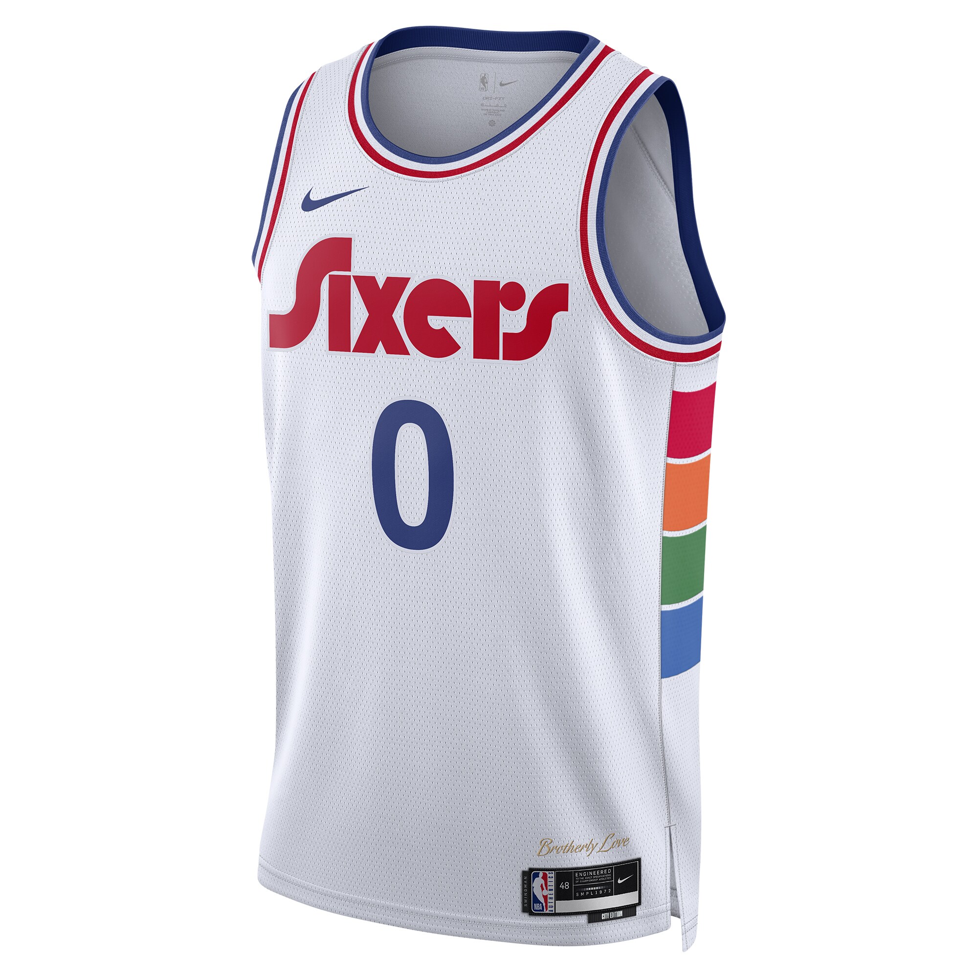NBA unisex philadelphia 76ers tyrese maxey nike white 202425 swingman player jersey – city edition Collection - Official Jerseys & Hats | NBA Store