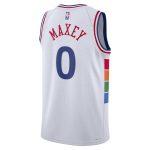 NBA unisex philadelphia 76ers tyrese maxey nike white 202425 swingman player jersey – city edition Collection - Official Jerseys & Hats | NBA Store