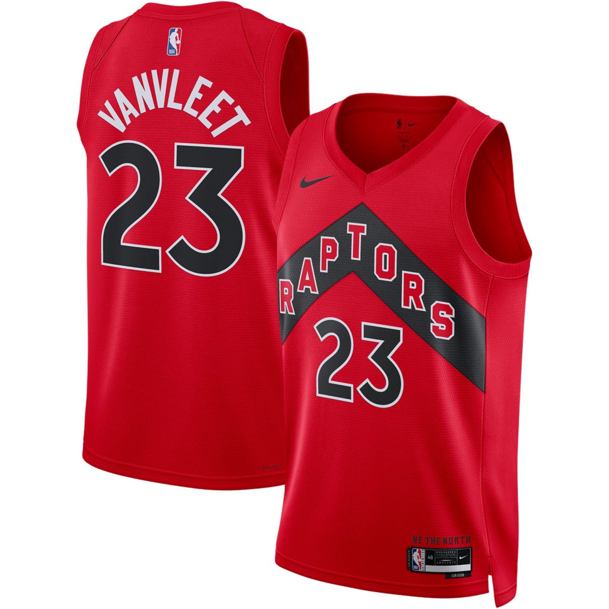 NBA unisex toronto raptors fred vanvleet nike red swingman jersey – icon edition Collection - Official Jerseys & Hats | NBA Store