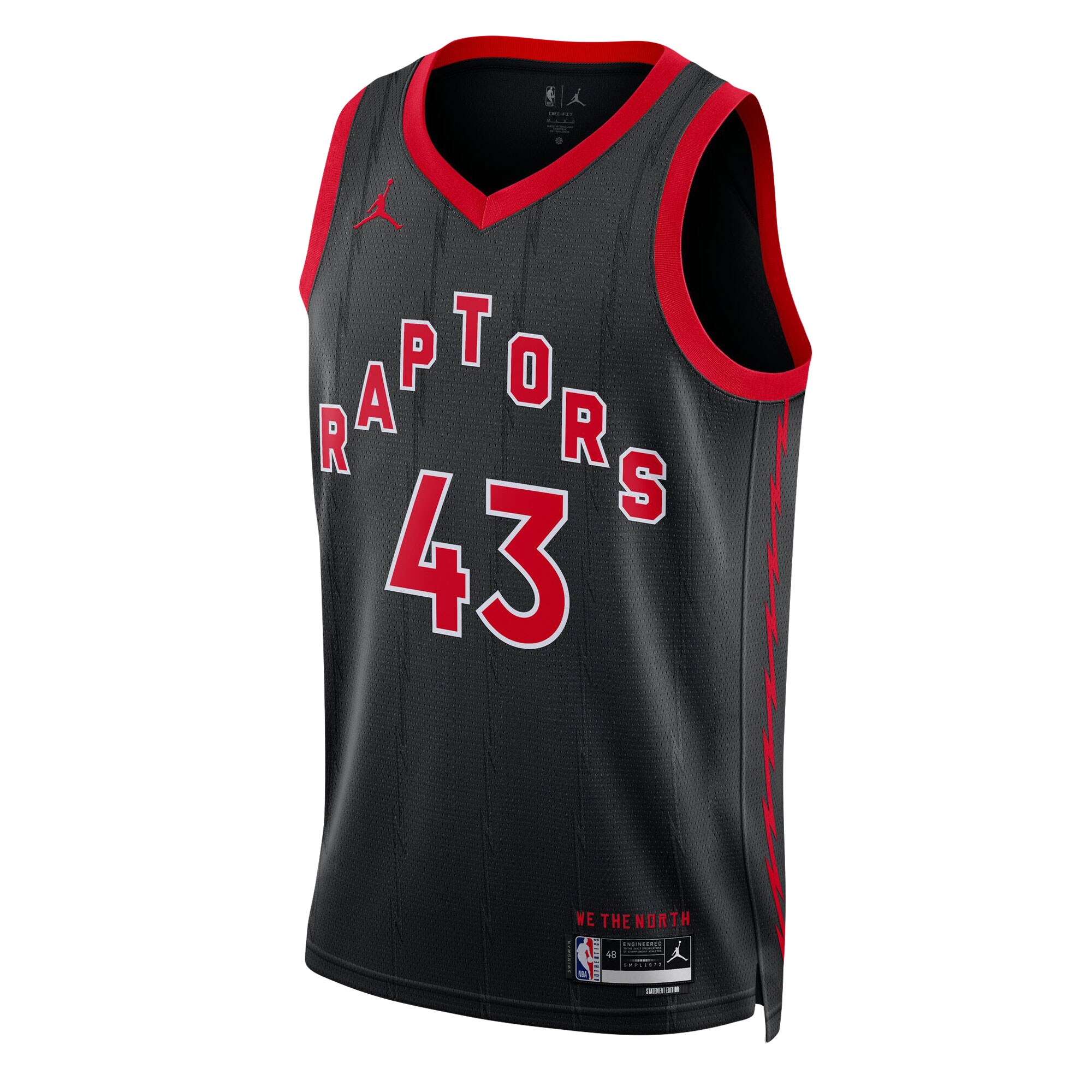 NBA unisex toronto raptors pascal siakam jordan brand black swingman jersey – statement edition Collection - Official Jerseys & Hats | NBA Store