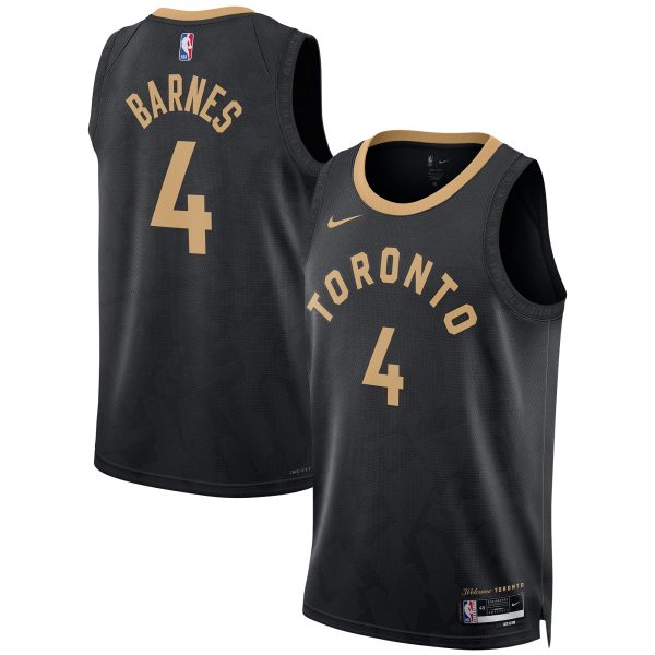 NBA unisex toronto raptors scottie barnes nike black 202223 swingman jersey – city edition Collection - Official Jerseys & Hats | NBA Store
