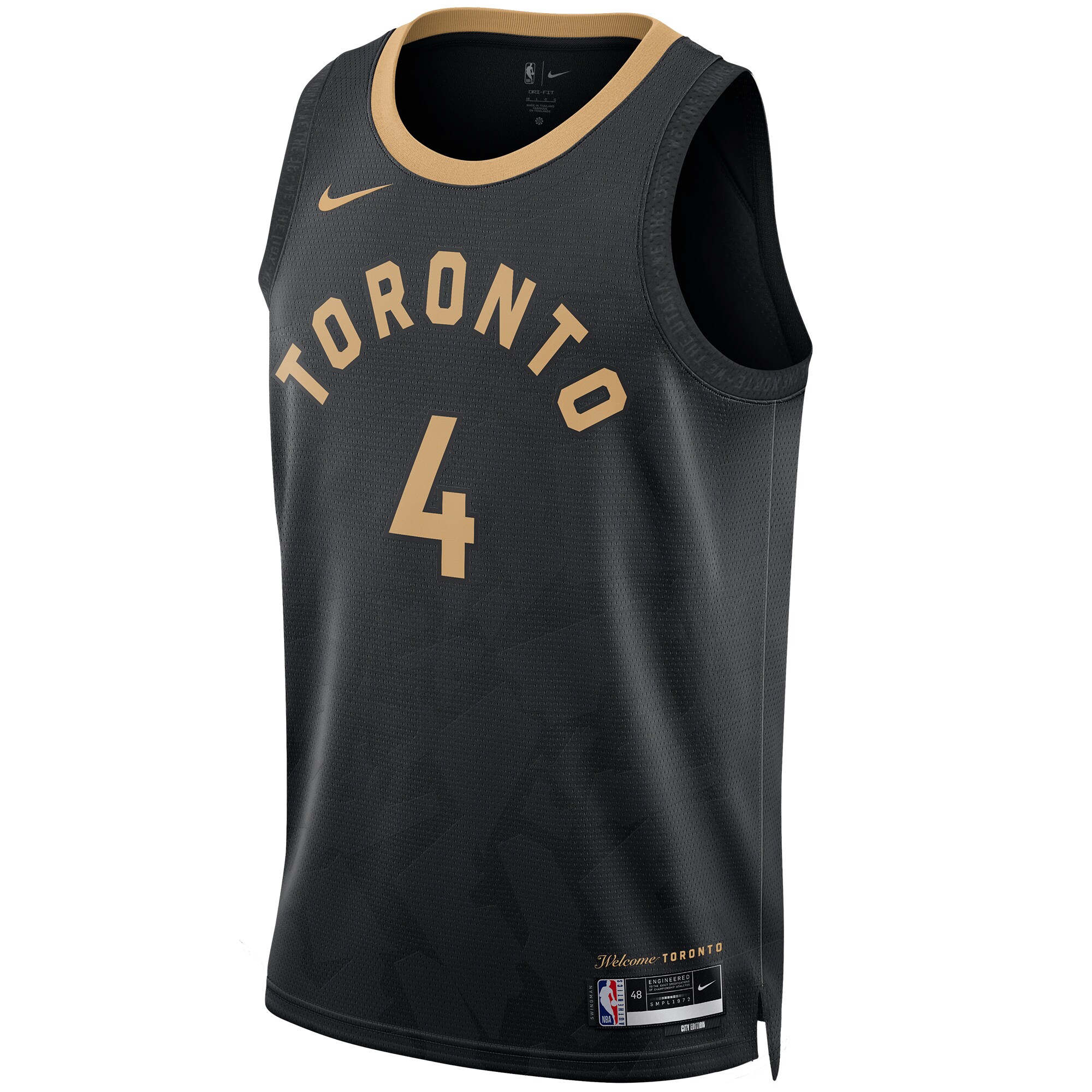NBA unisex toronto raptors scottie barnes nike black 202223 swingman jersey – city edition Collection - Official Jerseys & Hats | NBA Store