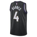 NBA unisex toronto raptors scottie barnes nike black 202425 swingman player jersey – city edition Collection - Official Jerseys & Hats | NBA Store