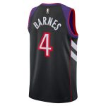 NBA unisex toronto raptors scottie barnes nike purple 202425 swingman jersey – classic edition Collection - Official Jerseys & Hats | NBA Store