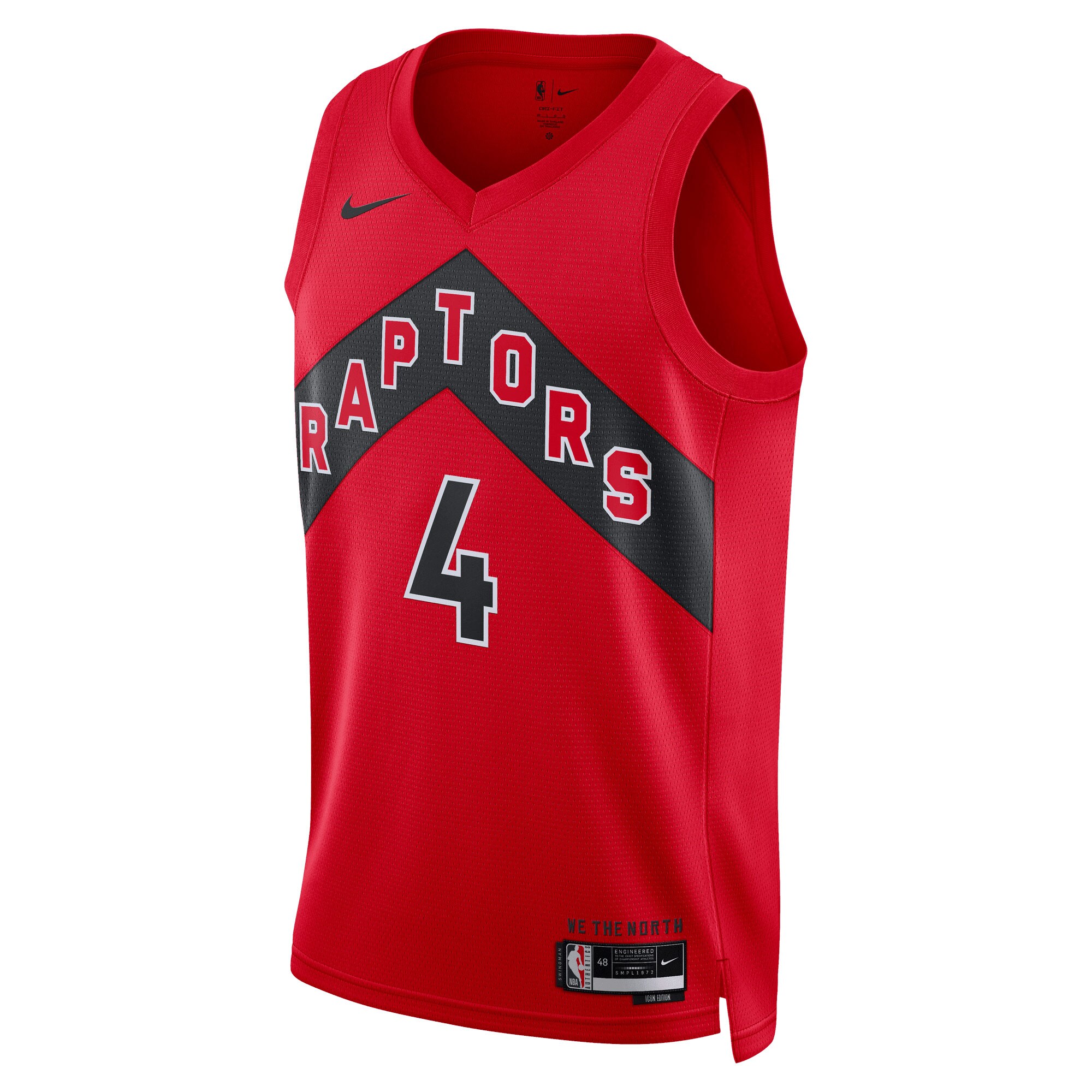 NBA unisex toronto raptors scottie barnes nike red swingman jersey – icon edition Collection - Official Jerseys & Hats | NBA Store