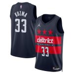 NBA unisex washington wizards kyle kuzma jordan brand navy 202425 swingman jersey – statement edition Collection - Official Jerseys & Hats | NBA Store