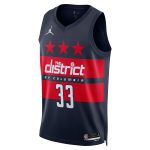 NBA unisex washington wizards kyle kuzma jordan brand navy 202425 swingman jersey – statement edition Collection - Official Jerseys & Hats | NBA Store