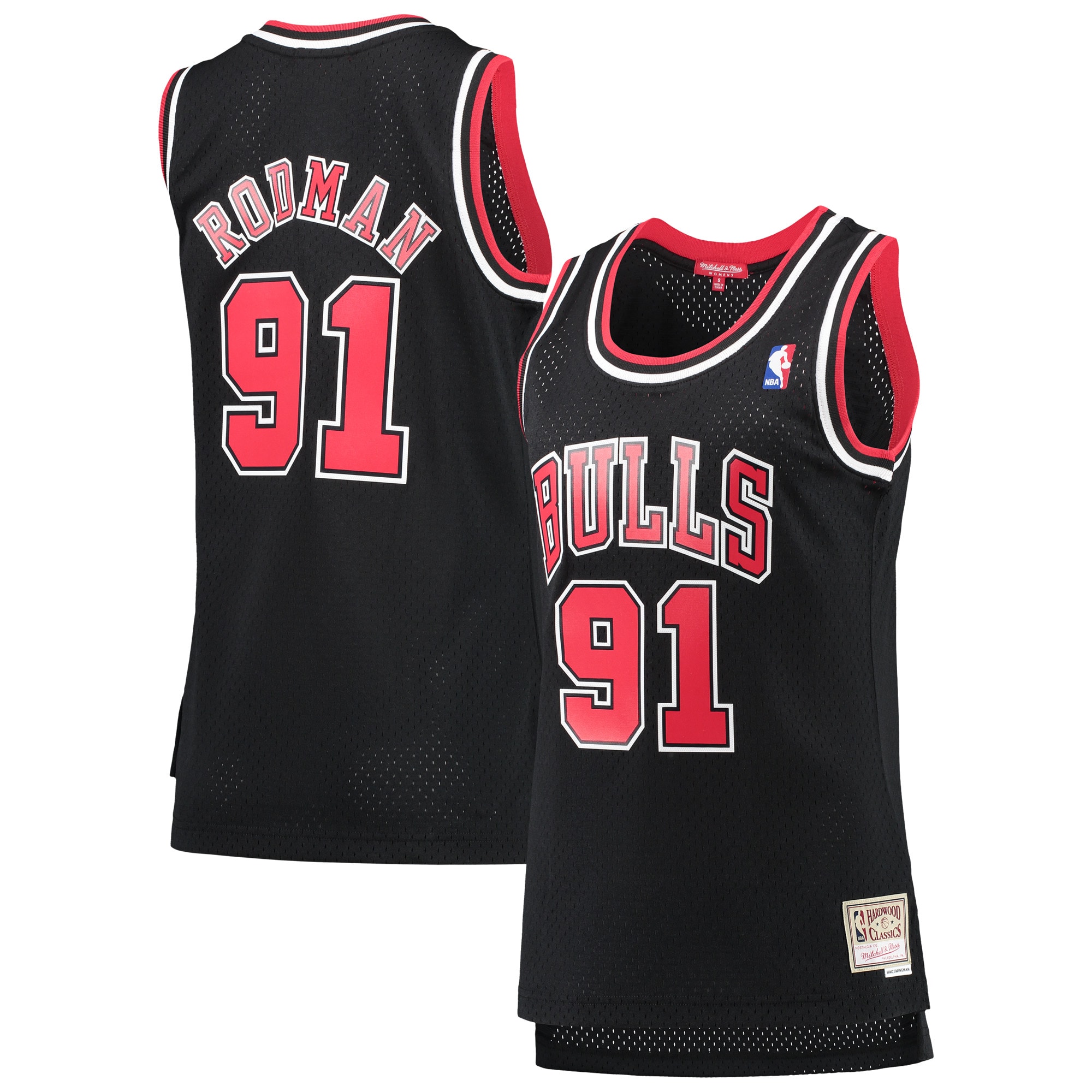 NBA women8217s chicago bulls scottie pippen mitchell amp ness red 199798 hardwood classics swingman jersey Collection - Official Jerseys & Hats | NBA Store