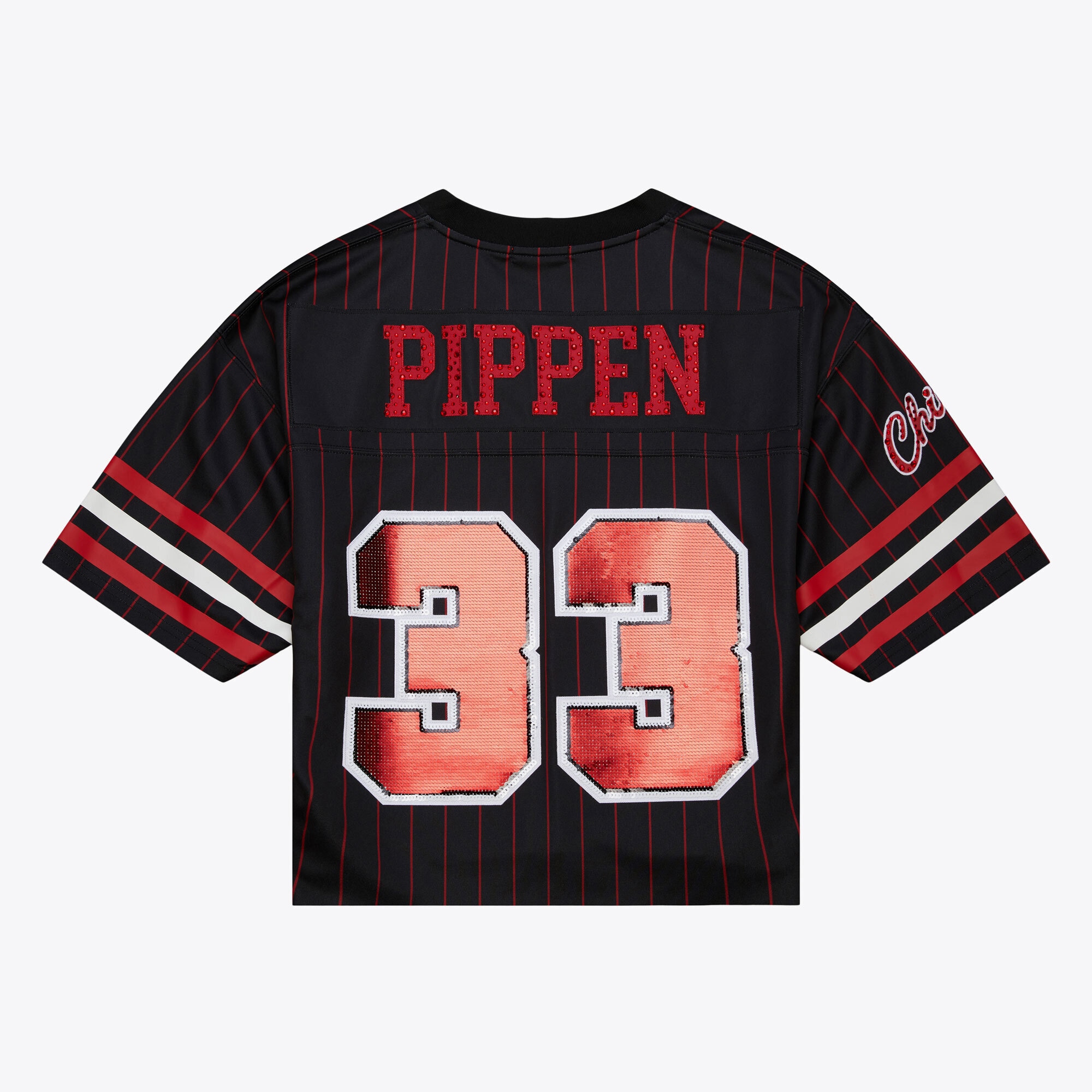 NBA women8217s chicago bulls scottie pippen mitchell amp ness x dannijo black cropped football fashion jersey Collection - Official Jerseys & Hats | NBA Store