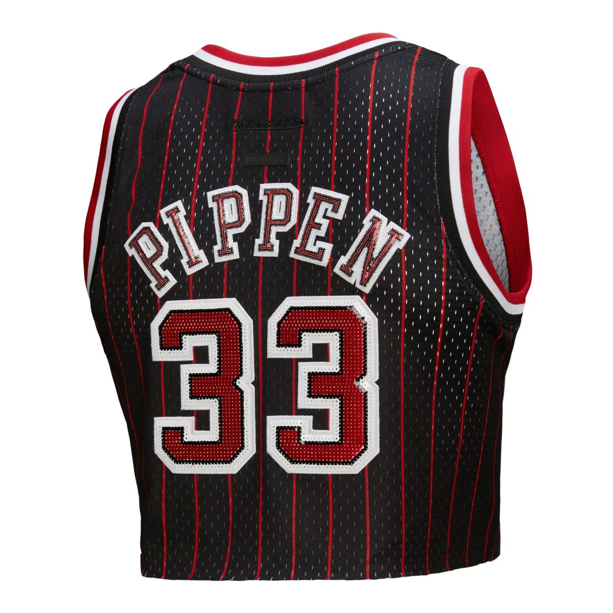 NBA women8217s chicago bulls scottie pippen mitchell amp ness x dannijo black fashion cropped basketball jersey Collection - Official Jerseys & Hats | NBA Store