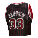 NBA women8217s chicago bulls scottie pippen mitchell amp ness x dannijo black fashion cropped basketball jersey Collection - Official Jerseys & Hats | NBA Store