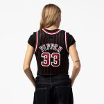 NBA women8217s chicago bulls scottie pippen mitchell amp ness x dannijo black fashion cropped basketball jersey Collection - Official Jerseys & Hats | NBA Store