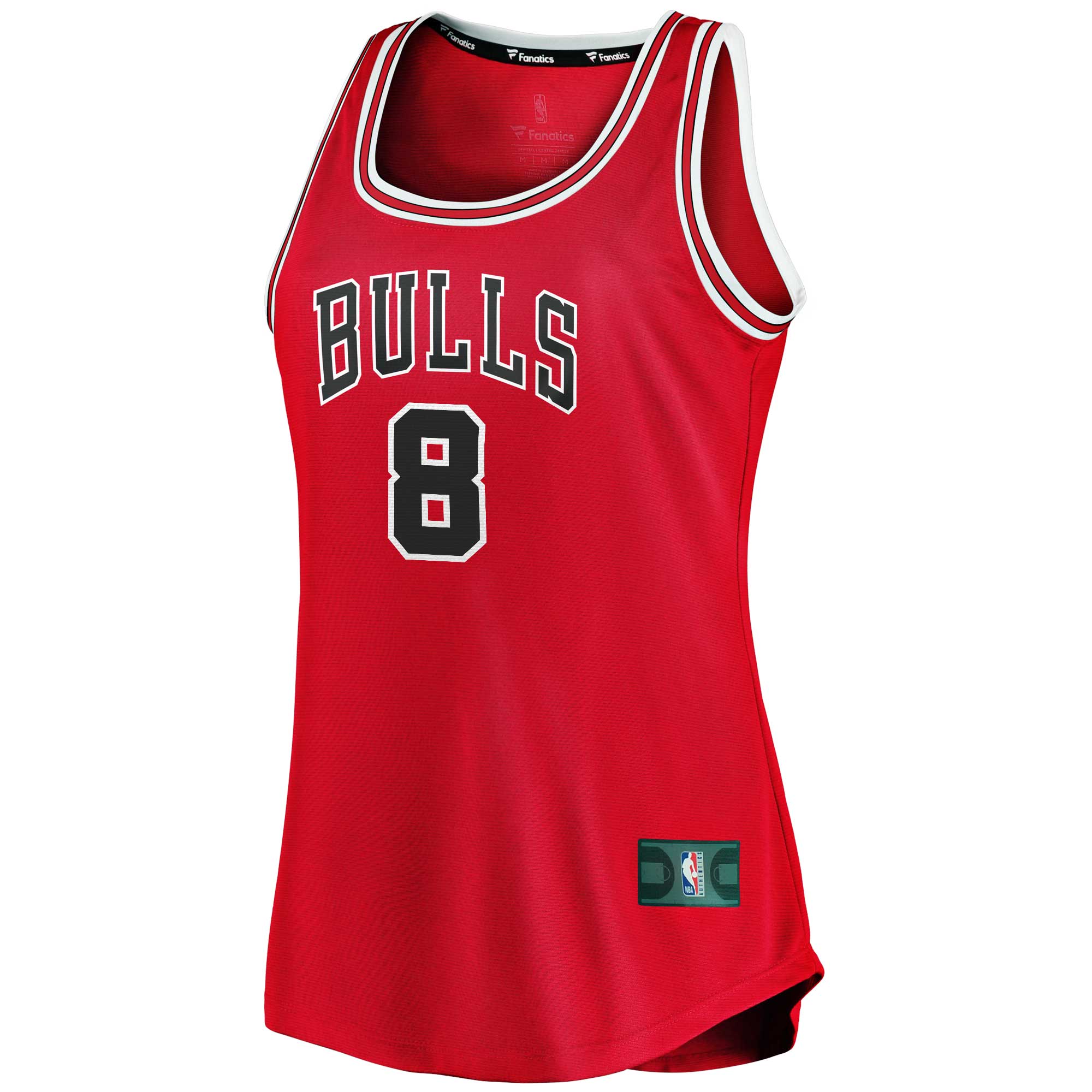 NBA women8217s chicago bulls zach lavine fanatics red fast break tank jersey – icon edition Collection - Official Jerseys & Hats | NBA Store