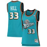 NBA women8217s detroit pistons grant hill mitchell amp ness teal 199899 hardwood classics swingman jersey Collection - Official Jerseys & Hats | NBA Store