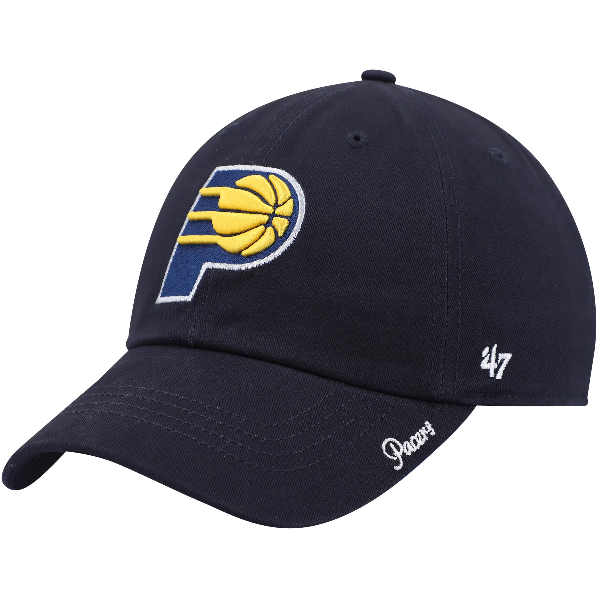 NBA women8217s indiana pacers 821747 navy miata clean up logo adjustable hat Collection - Official Jerseys & Hats | NBA Store