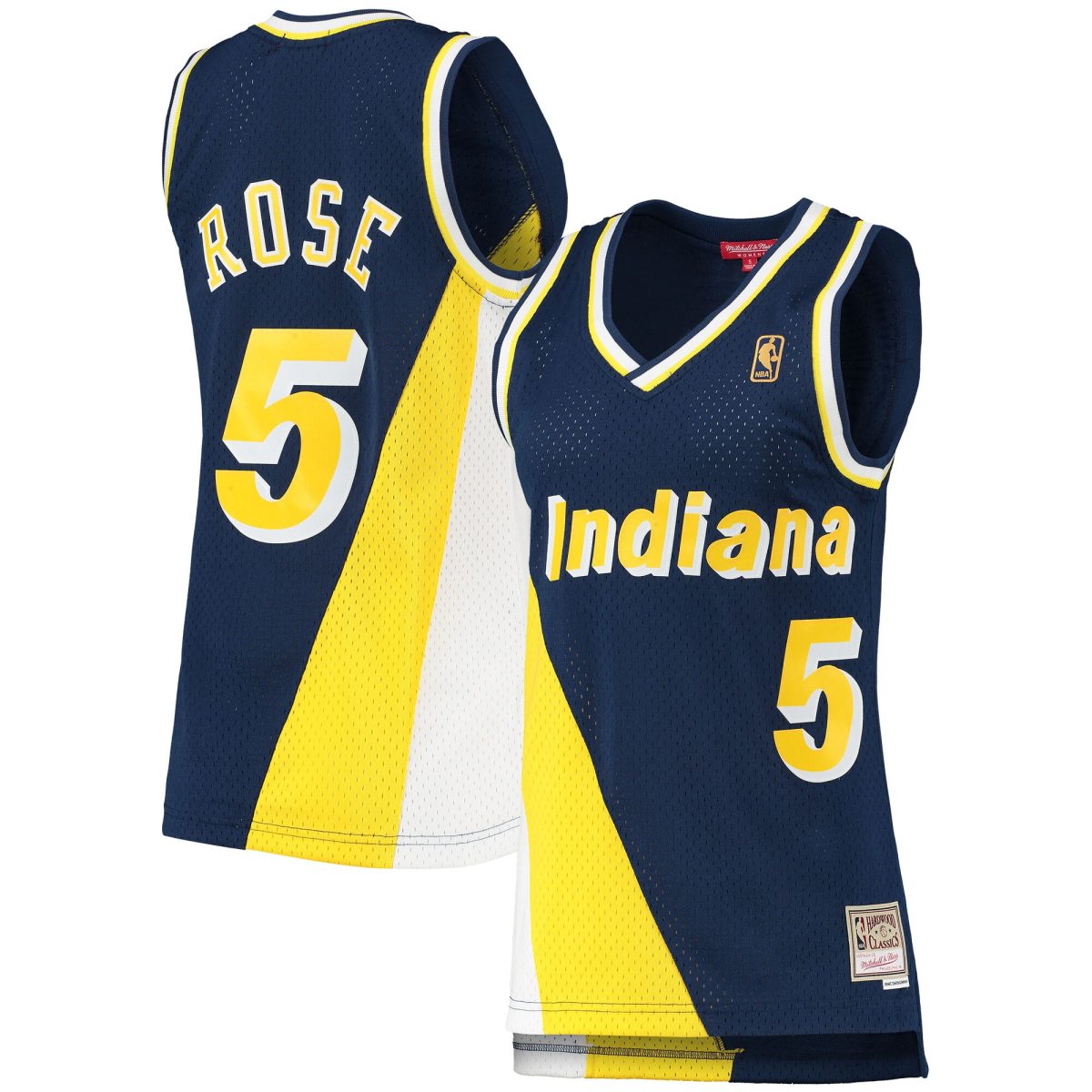 NBA women8217s indiana pacers jalen rose mitchell amp ness navy 199697 hardwood classics swingman jersey Collection - Official Jerseys & Hats | NBA Store