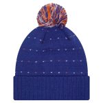 NBA women8217s new york knicks new era blue throwback labeled patch cuffed knit hat with pom Collection - Official Jerseys & Hats | NBA Store