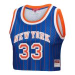 NBA women8217s new york knicks patrick ewing mitchell amp ness x dannijo royal fashion cropped basketball jersey Collection - Official Jerseys & Hats | NBA Store