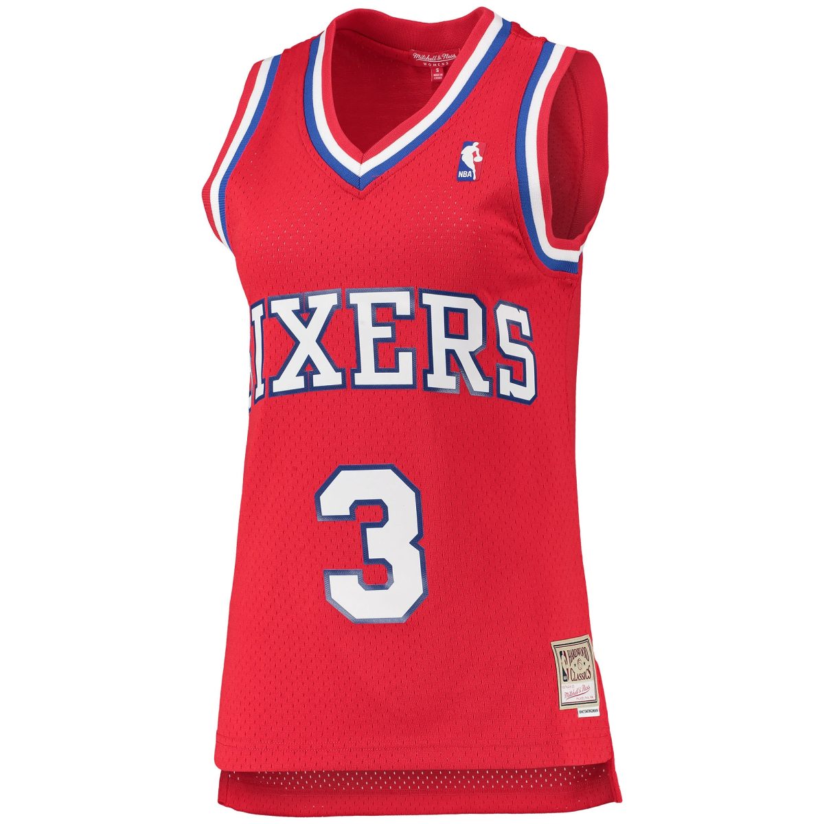 NBA women8217s philadelphia 76ers allen iverson mitchell amp ness red 200203 hardwood classics swingman jersey Collection - Official Jerseys & Hats | NBA Store