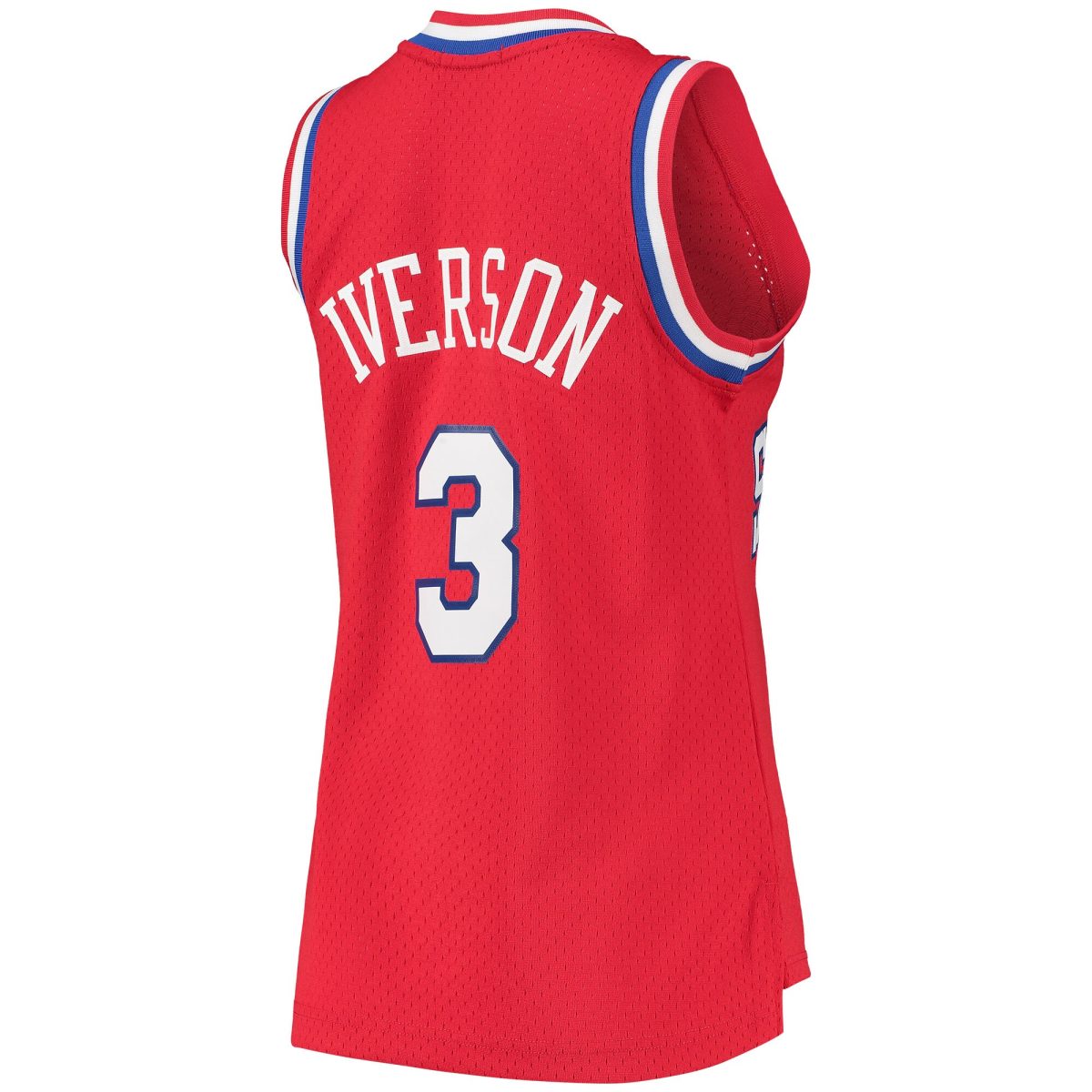 NBA women8217s philadelphia 76ers allen iverson mitchell amp ness red 200203 hardwood classics swingman jersey Collection - Official Jerseys & Hats | NBA Store