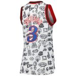 NBA women8217s philadelphia 76ers allen iverson mitchell amp ness white 2000 doodle swingman jersey Collection - Official Jerseys & Hats | NBA Store