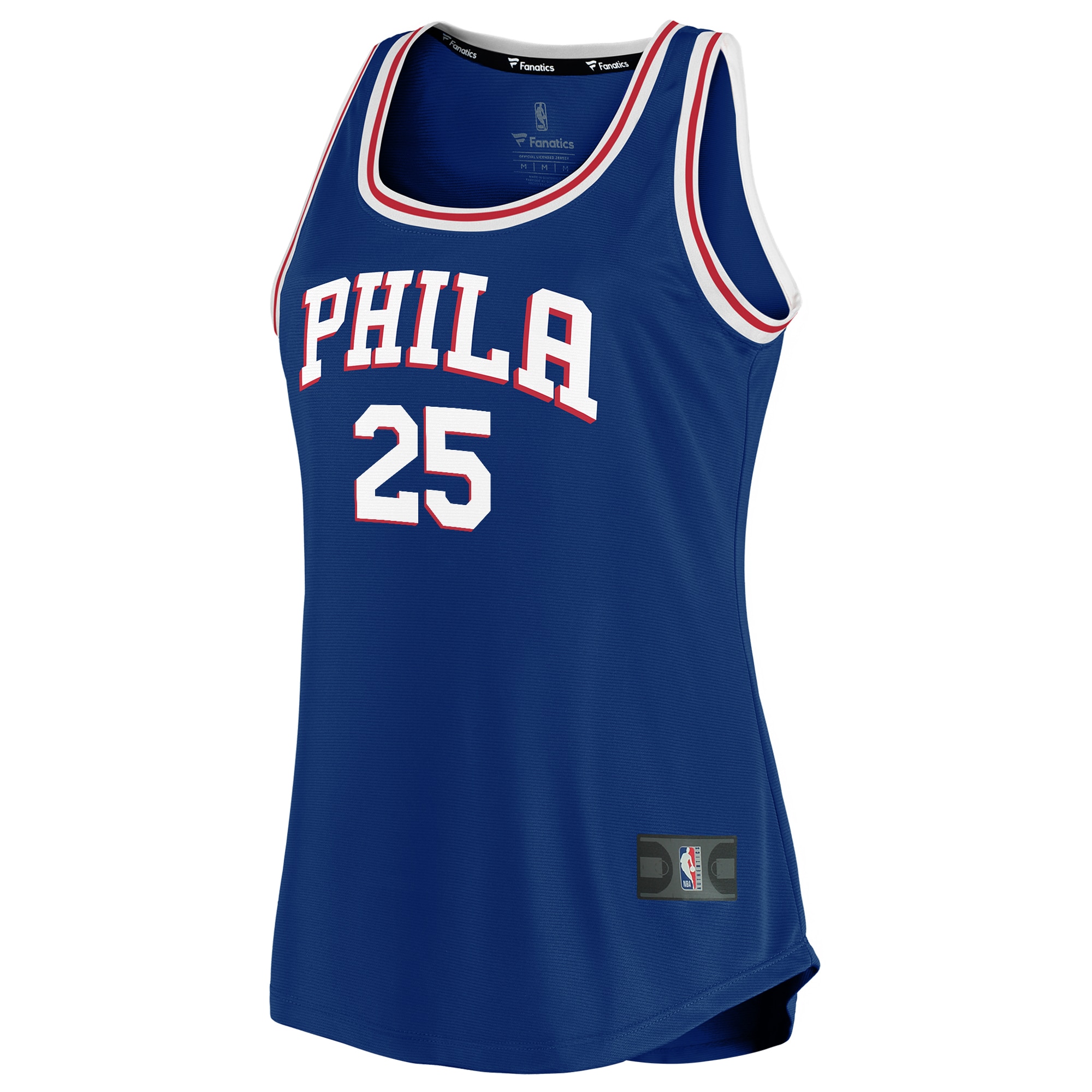 NBA women8217s philadelphia 76ers ben simmons fanatics royal fast break team tank jersey – icon edition Collection - Official Jerseys & Hats | NBA Store