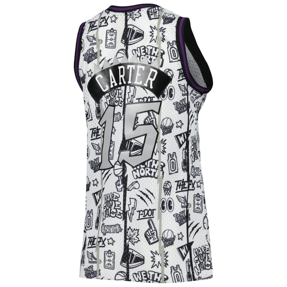 NBA women8217s toronto raptors vince carter mitchell amp ness white 1998 doodle swingman jersey Collection - Official Jerseys & Hats | NBA Store