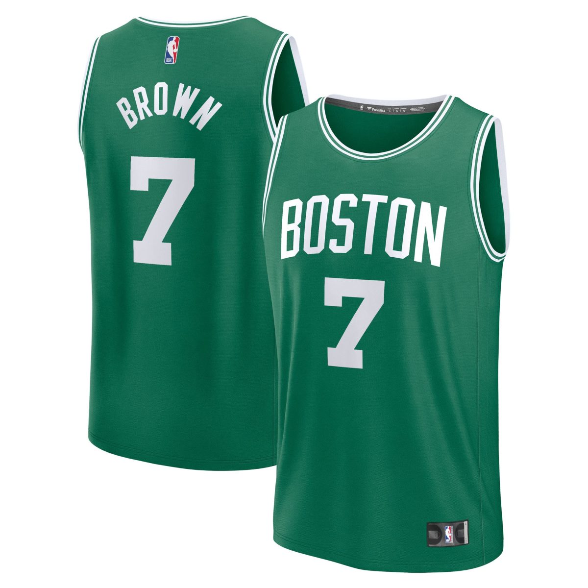 NBA youth boston celtics jaylen brown fanatics kelly green fast break replica player jersey – icon edition Collection - Official Jerseys & Hats | NBA Store