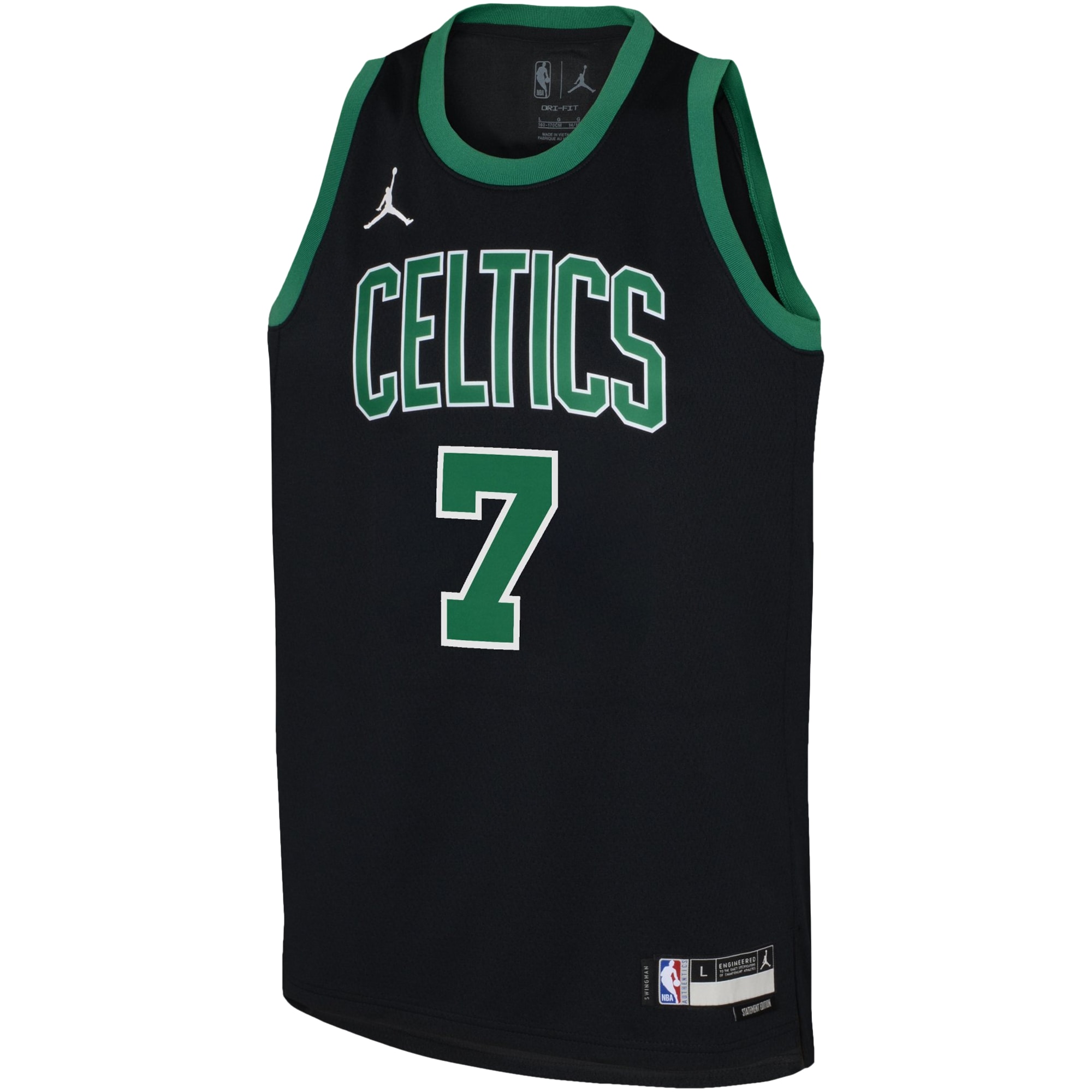 NBA youth boston celtics jaylen brown jordan brand black swingman jersey – statement edition Collection - Official Jerseys & Hats | NBA Store