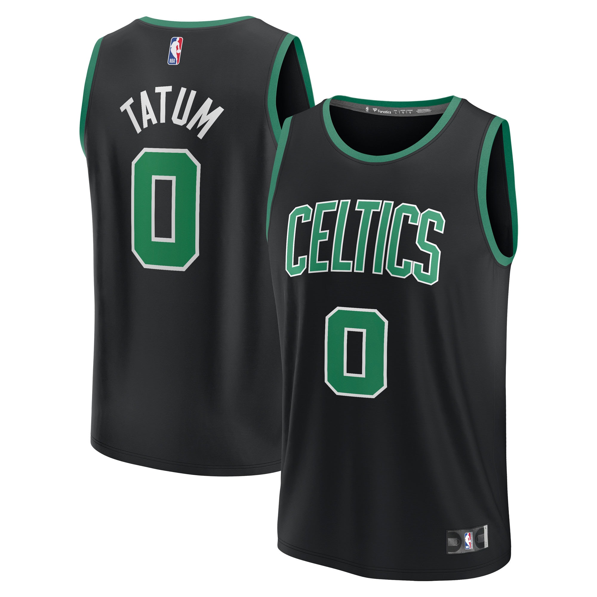 NBA youth boston celtics jayson tatum fanatics black fast break replica player jersey – statement edition Collection - Official Jerseys & Hats | NBA Store