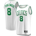 NBA youth boston celtics kristaps porzingis fanatics white fast break player jersey – association edition Collection - Official Jerseys & Hats | NBA Store