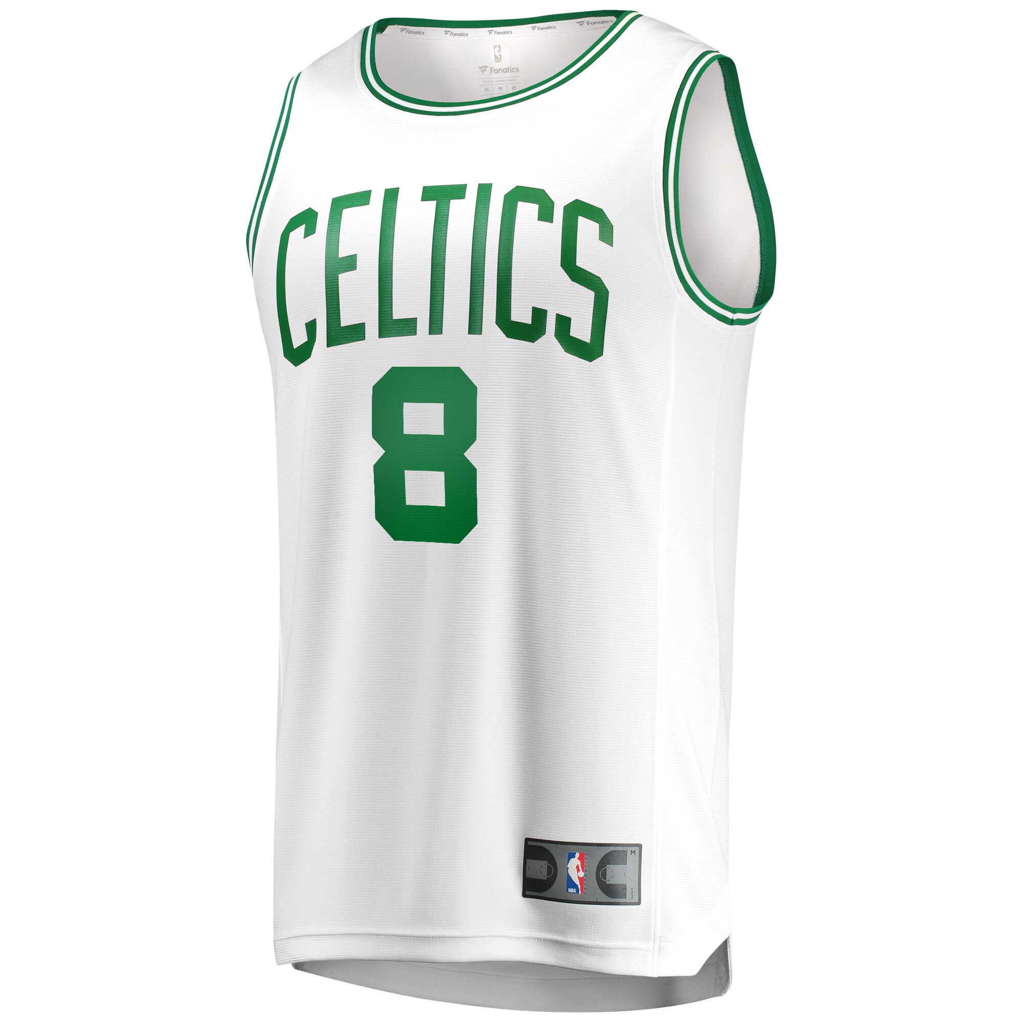 NBA youth boston celtics kristaps porzingis fanatics white fast break player jersey – association edition Collection - Official Jerseys & Hats | NBA Store