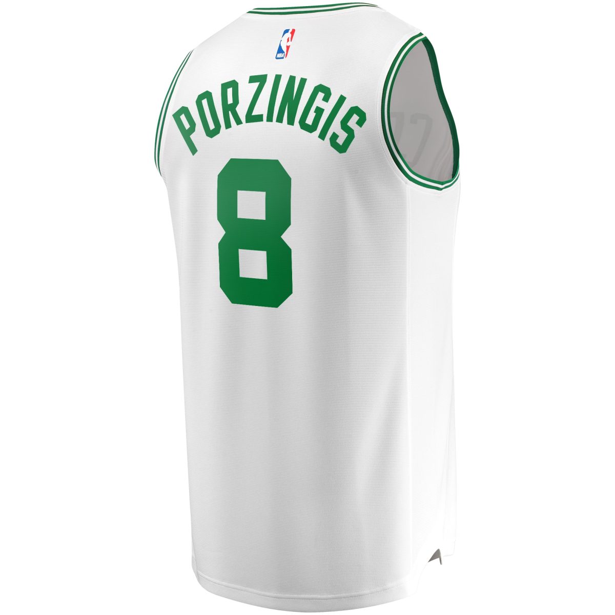 NBA youth boston celtics kristaps porzingis fanatics white fast break player jersey – association edition Collection - Official Jerseys & Hats | NBA Store