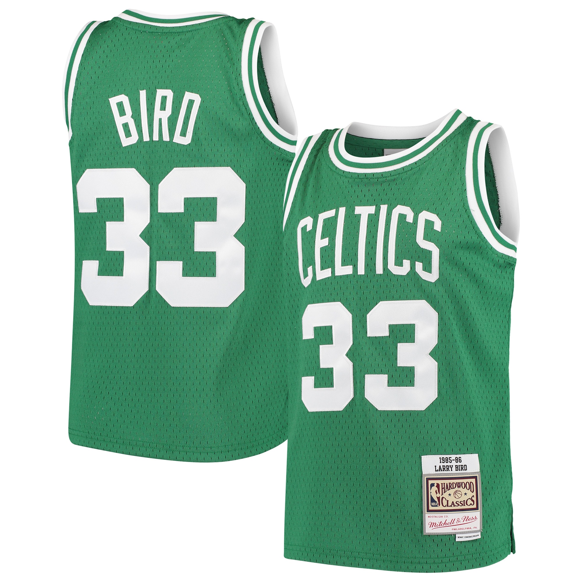 NBA youth boston celtics larry bird mitchell amp ness kelly green hardwood classics swingman throwback jersey Collection - Official Jerseys & Hats | NBA Store