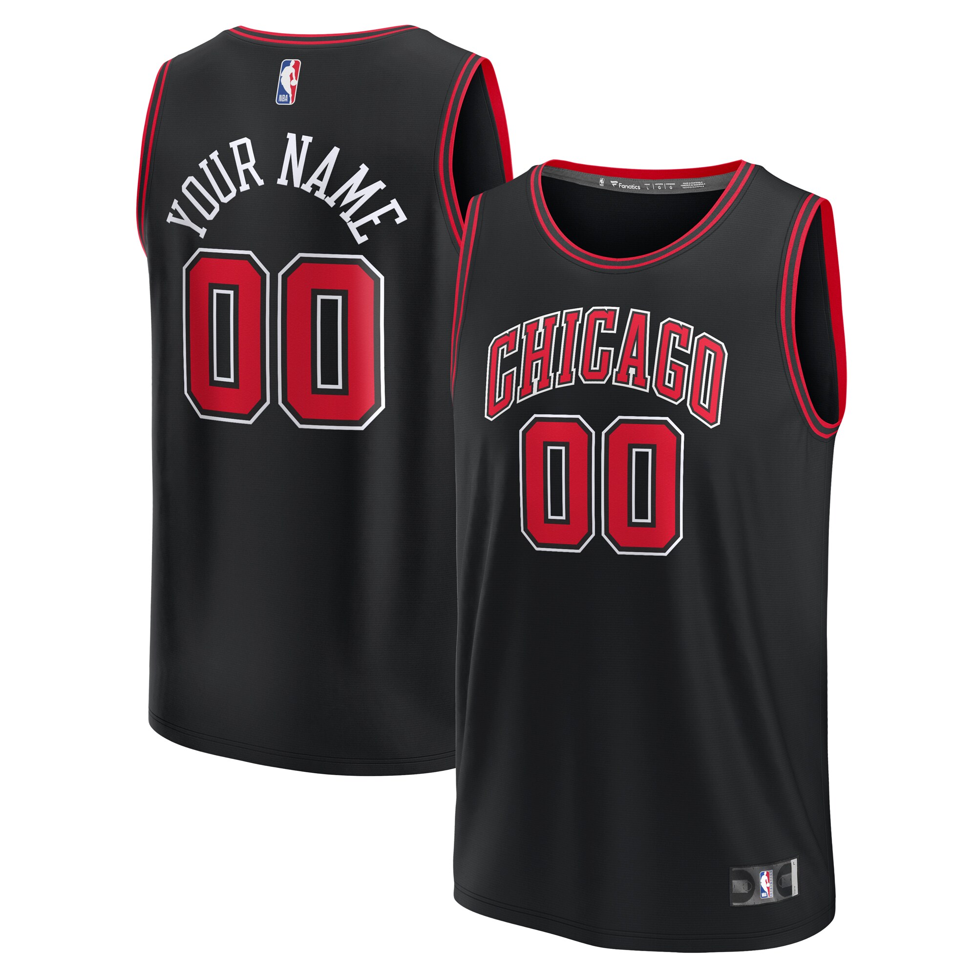 NBA youth chicago bulls fanatics black fast break replica custom jersey – statement edition Collection - Official Jerseys & Hats | NBA Store