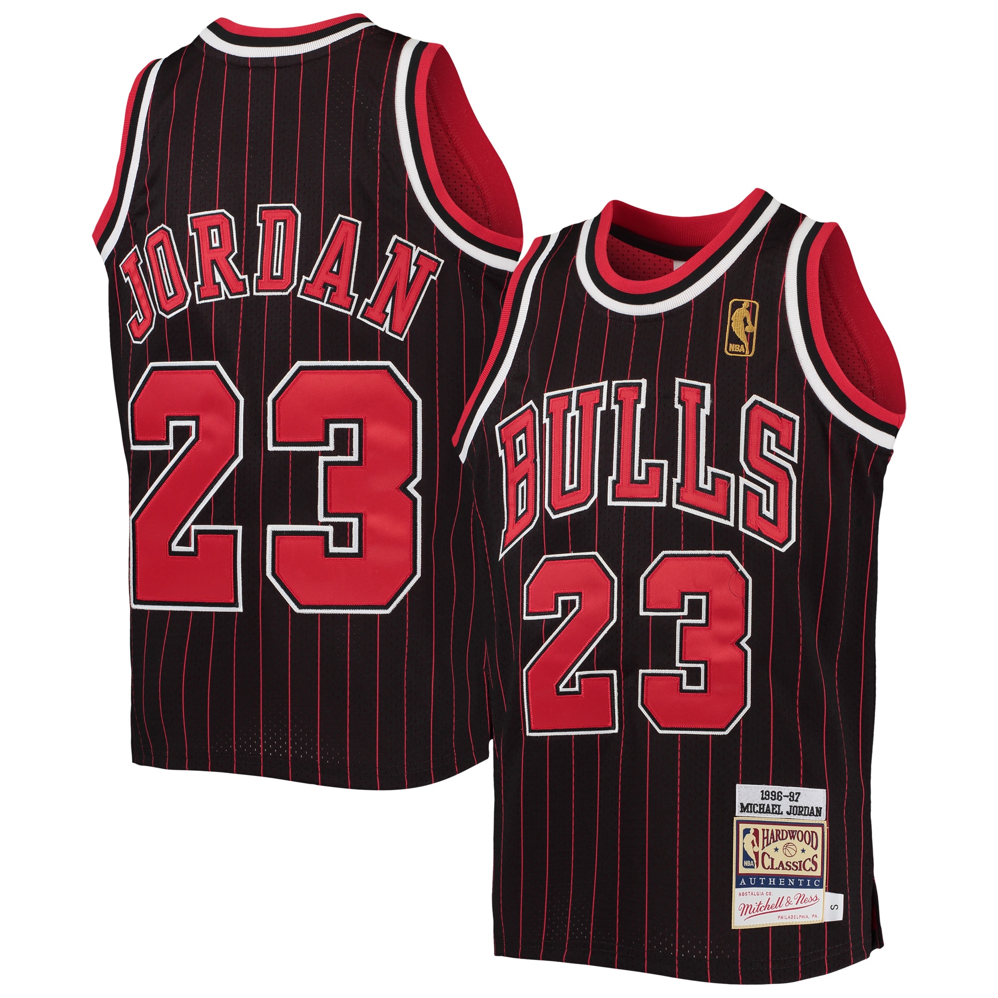 NBA youth chicago bulls michael jordan mitchell amp ness blackred 1996-97 hardwood classics authentic jersey Collection - Official Jerseys & Hats | NBA Store