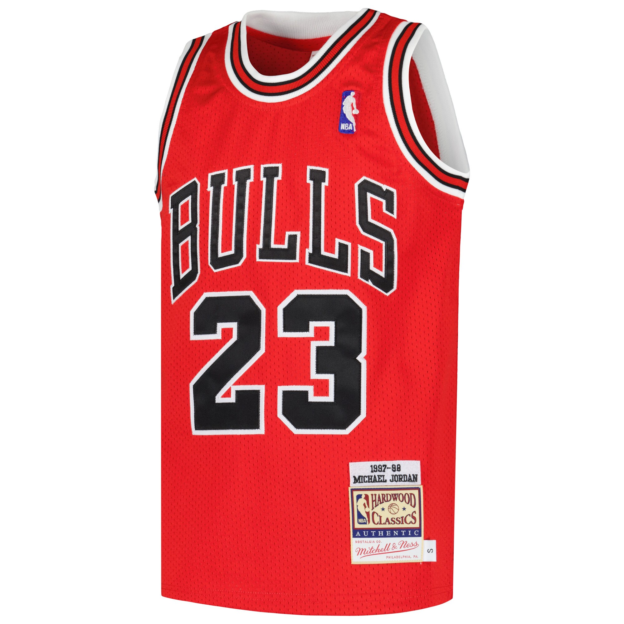 NBA youth chicago bulls michael jordan mitchell amp ness red hardwood classics 199798 authentic jersey Collection - Official Jerseys & Hats | NBA Store