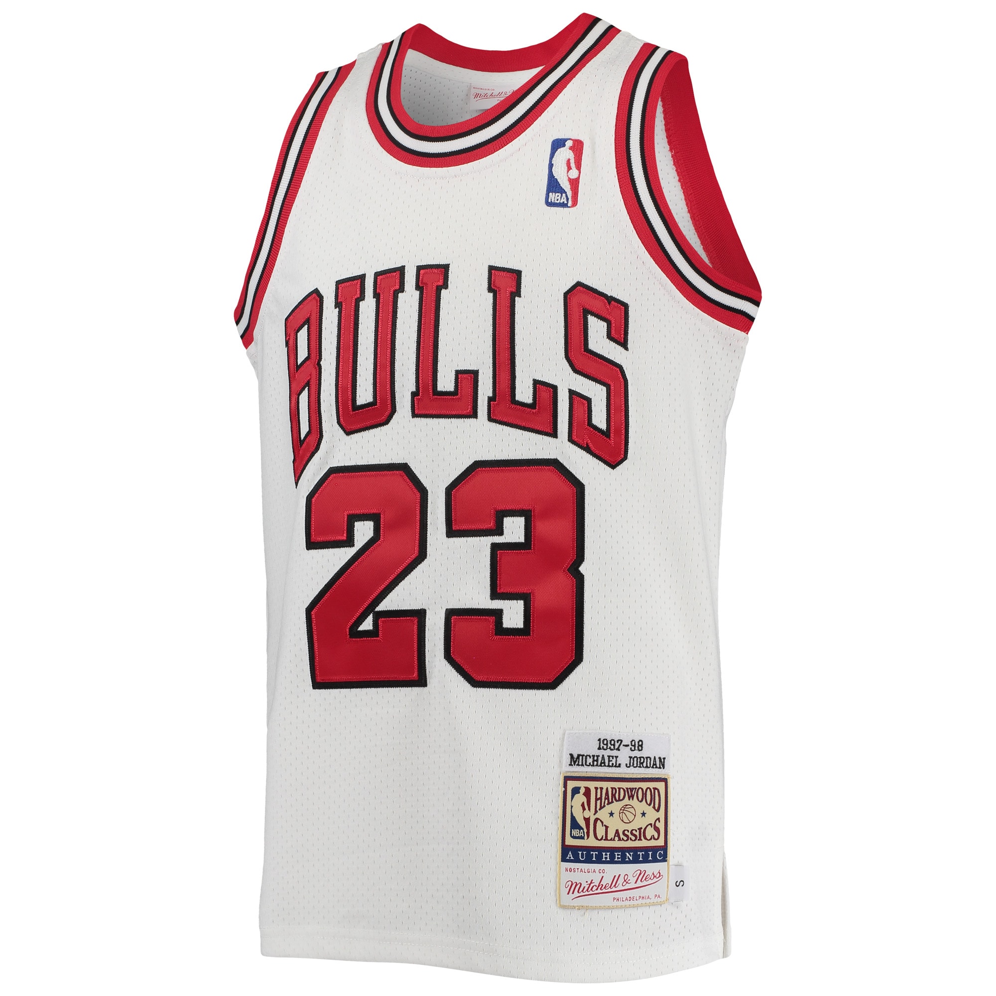NBA youth chicago bulls michael jordan mitchell amp ness white 199798 hardwood classics authentic jersey Collection - Official Jerseys & Hats | NBA Store