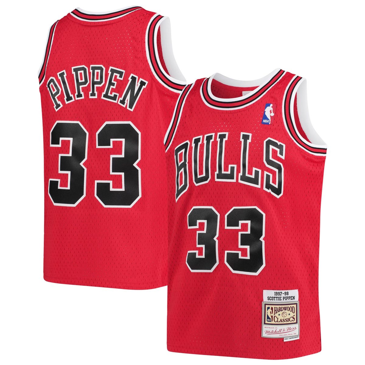NBA youth chicago bulls scottie pippen mitchell amp ness red 1997-98 hardwood classics swingman jersey Collection - Official Jerseys & Hats | NBA Store