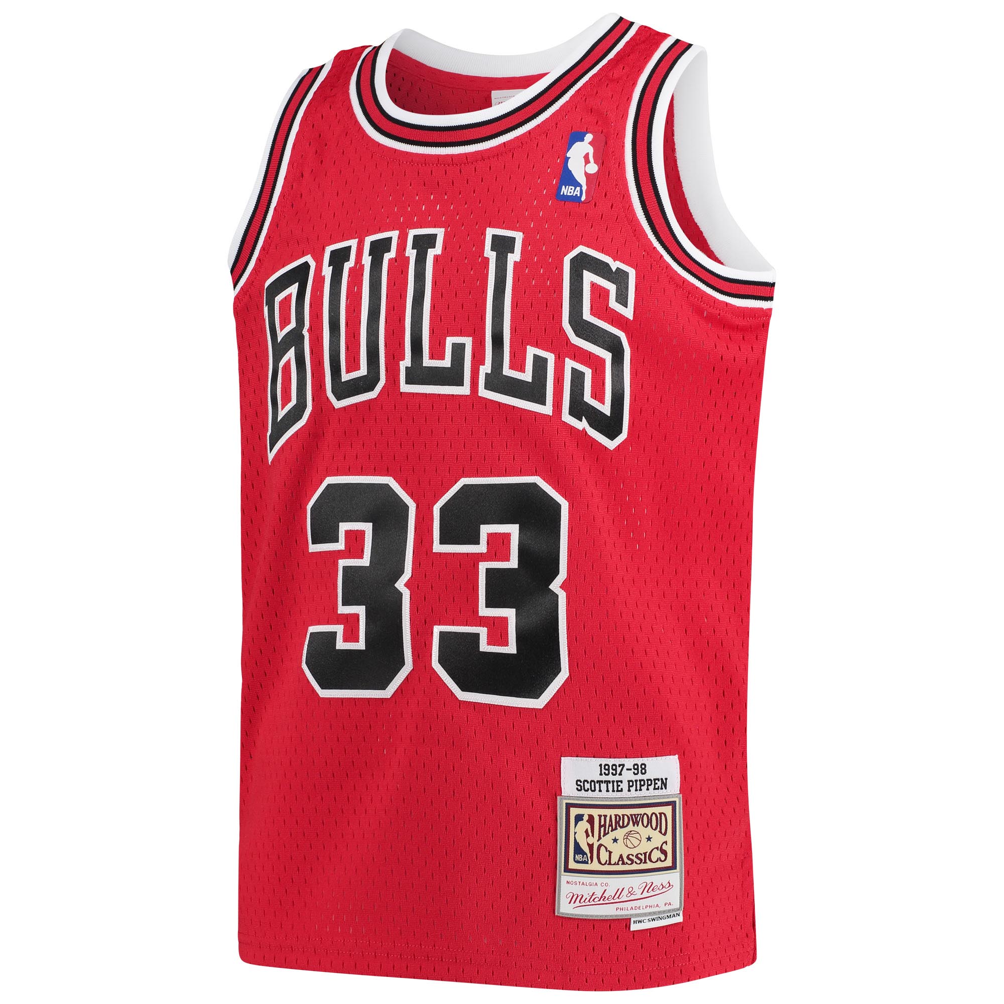NBA youth chicago bulls scottie pippen mitchell amp ness red 1997-98 hardwood classics swingman jersey Collection - Official Jerseys & Hats | NBA Store