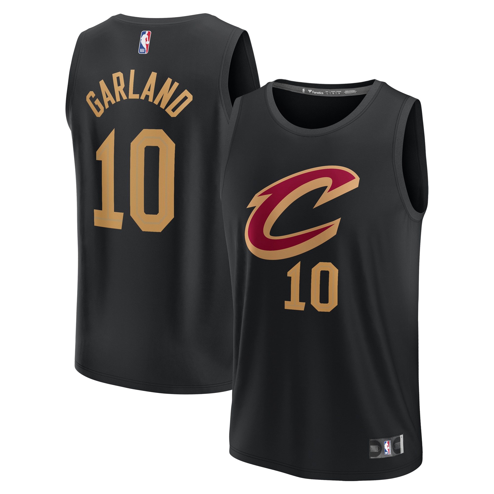 NBA youth cleveland cavaliers darius garland fanatics black fast break replica player jersey – statement edition Collection - Official Jerseys & Hats | NBA Store